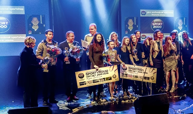 De winnaars van de Leiderdorpse Sporverkiezingen in 2016.