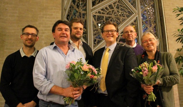 CDA-ers Jurgen Duivenvoorden, Pedro van Gessel, Tobias van der Hoeven, Eibertjan van Blitterswijk, Watze Mandema en Ingrid van Dillen. | Foto PR