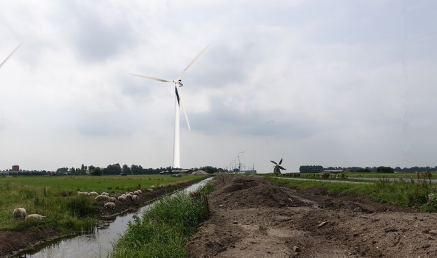 Akzo windmolenlocatie met molens