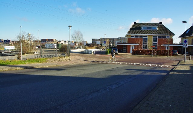 De bouwweg naar het Heemlandterras in aanbouw. | Archieffoto Willemien Timmers