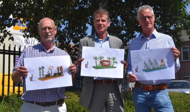 V.l.n.r.: Daan de Mooij (secretaris), Dirk Hogervorst (voorzitter), Hans Oudwater (PR). | Foto: Piet van Kampen