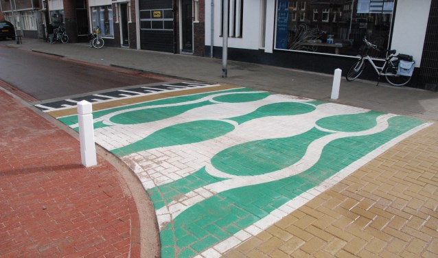 De groene vissen maken plaats voor een nieuwe oversteekplaats.