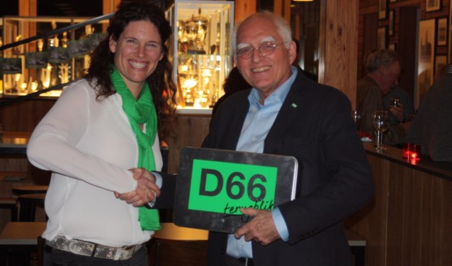 D66 vrijwilliger van het jaar Onno Gaarlandt. | Foto PR