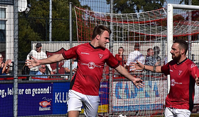 Max van Steen heeft de score geopend. | Foto: PR