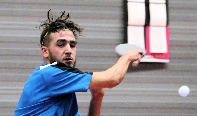 Ibrahim Yildizlar was dicht bij twee zeges voor tafeltennisvereniging Pecos.