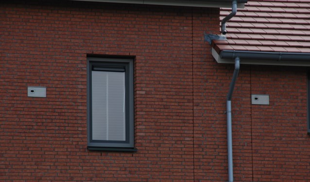 Neststenen voor gierzwaluwen in een gevel. | Foto: C. v.d. Laan
