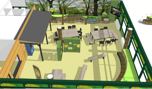 De laatste versie van het inrichtingsplan voor het vernieuwde Milieu Educatief Centrum.