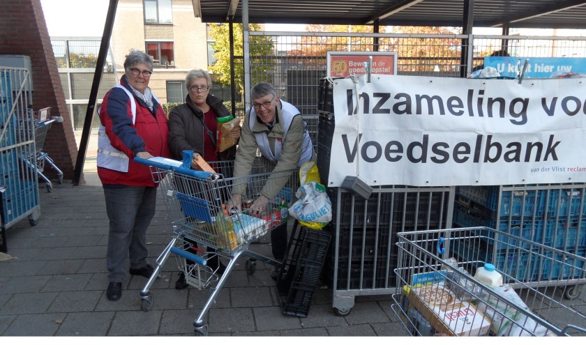 En weer wat gulle gaven voor de Voedselbank.