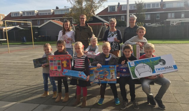De winnaars kregen bij speeltuinvereniging Marijke hun prijzen.