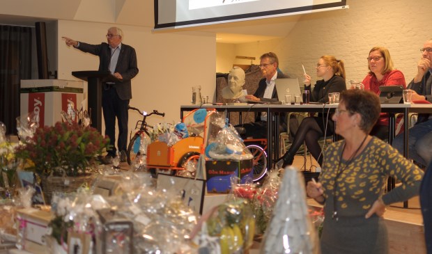 Actie tijdens de kerkenveiling PKN Rijnsburg.