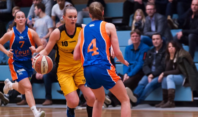 Ingrid vd Plas had een double-double in de bekerwedstrijd tegen Royal Eagles! | Foto: Geert Bekker