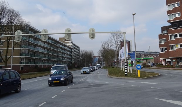 De Engelendaal ter hoogte van Winkelhof op een rustig tijdstip.