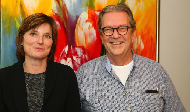 Jolanda Langeveld, beoogd wethouder voor Nieuw Lisse en lijsttrekker Rob Veldhoven.