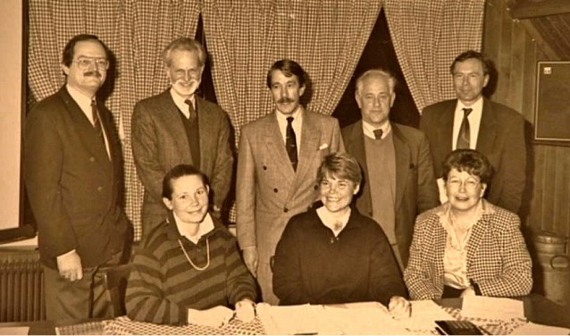 Martin Seegers, Alex Ollengren, Jan de Soeten, Jan Hugenholtz, Jo Hermans, Heleen Steens-Stam, Petra Wuisman en Wil Dam.