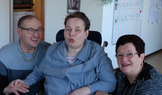 Saskia en haar ouders.