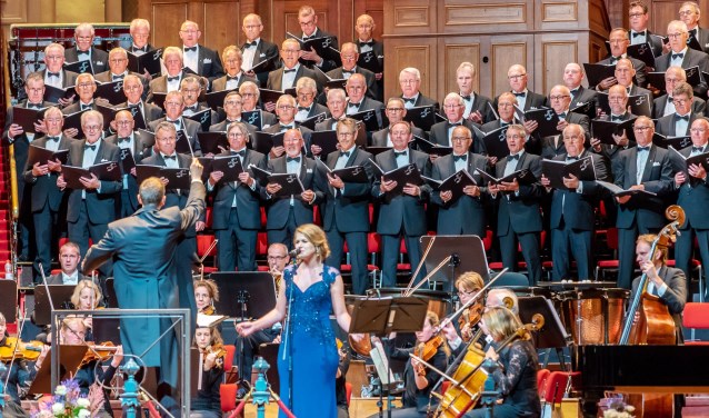 Mannenkoor Jubilate is een van de deelnemers aan het muziekprogramma.