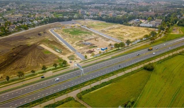 De weg De Boeg ligt er al met aansluiting op de Haarlemmerstraatweg. | Foto Eric Krom