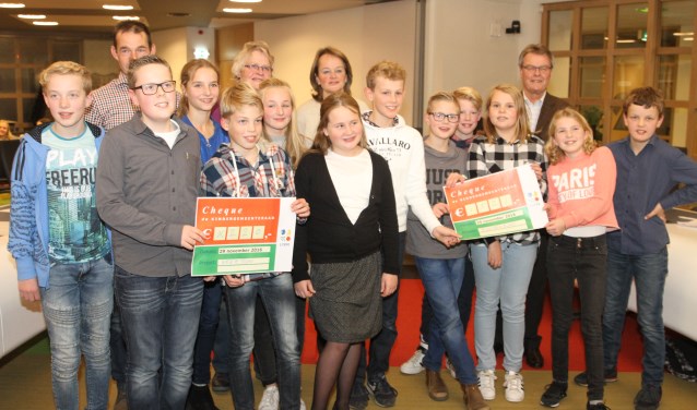 Het is inmiddels een traditie dat de Kindergemeenteraad projecten uitkiest voor een financiële bijdrage. Ook in 2016 deden leerlingen uit de groepen 8 dit.