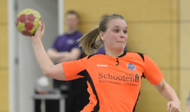 Chantal Slegtenhorst weet het doel zestien keer te vinden en is topscoorder. | Foto: pr.