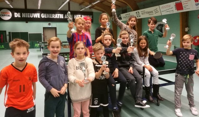 De winnaars van het kerstvakantietoernooi.
