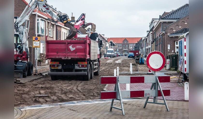 De werkzaamheden in de Paul Krugerstraat in wijk De Noord.