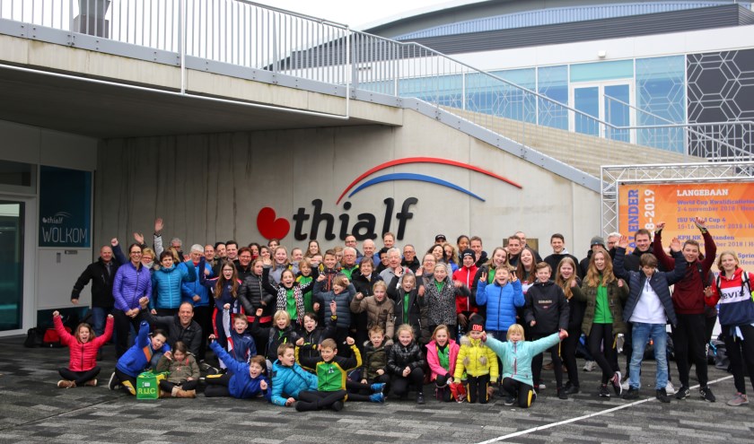 Echte schaatsliefhebbers op Thialfijsbaan.