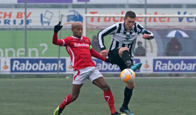 Stef van der Zalm aan de bal. | Foto: Johanna Wever