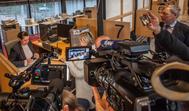 Veel mediabelangstelling voor Natasja Geyteman-Bos.