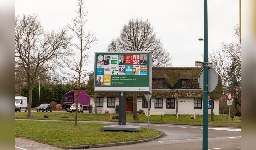 De borden zijn niet over het hoofd te zien!