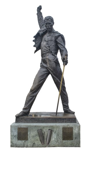 In Montreux staat dit standbeeld van Freddie Mercury.