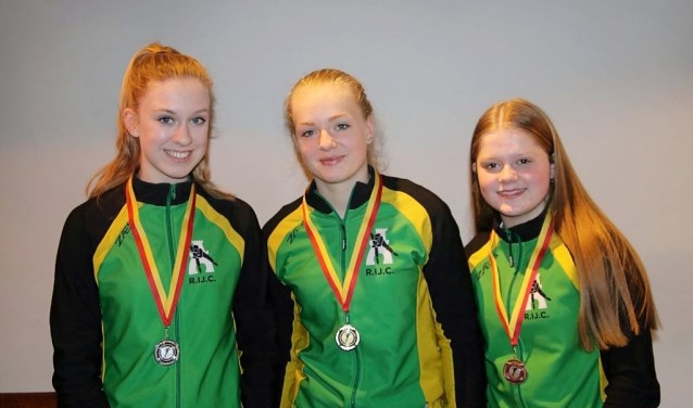 Anna de Rover, Anna van de Bosch en Amy van Delft behaalden goud, zilver en brons.