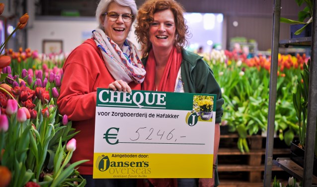 De cheque van het Lentefeest wordt ingezet voor een nieuwe ponykar. | Foto: pr./Rosa van Ederen