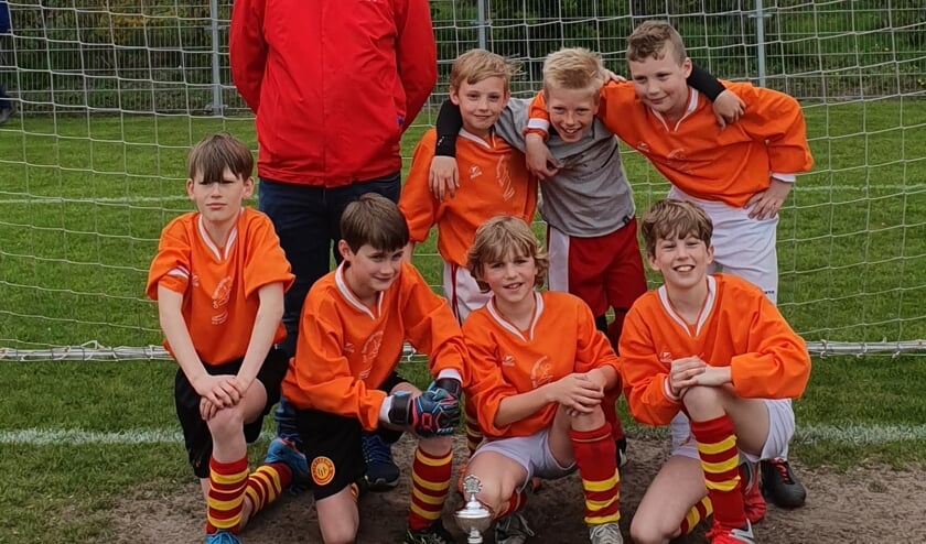 Het winnende team van de Springplank bestaat uit Jelle, Björn, Ryan, Sam, Jip, Teun en Floris.