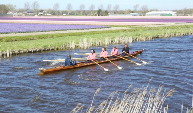 Je kunt wandelen en fietsen langs de bollen, maar ook roeien!