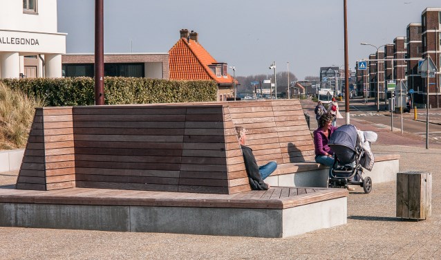 Het omstreden ziteiland op de noord-Boulevard.