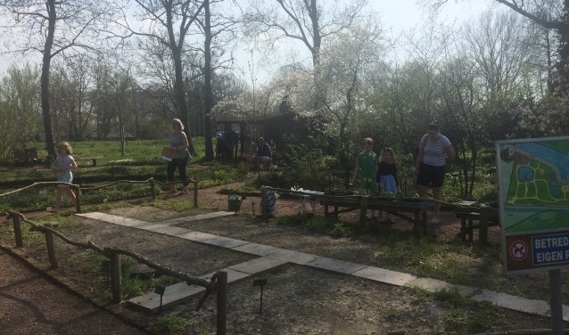 De heemtuin biedt ook kinderen volop vertier.