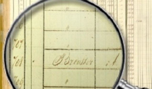 Speuren in oude registers en akten.