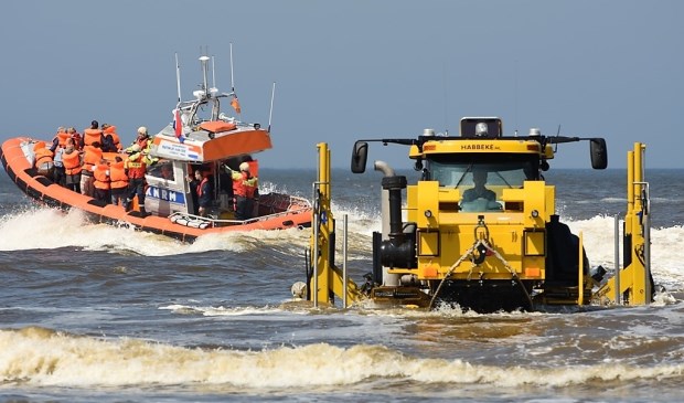 Donateurs kunnen meevaren met de reddingboot van Katwijk.