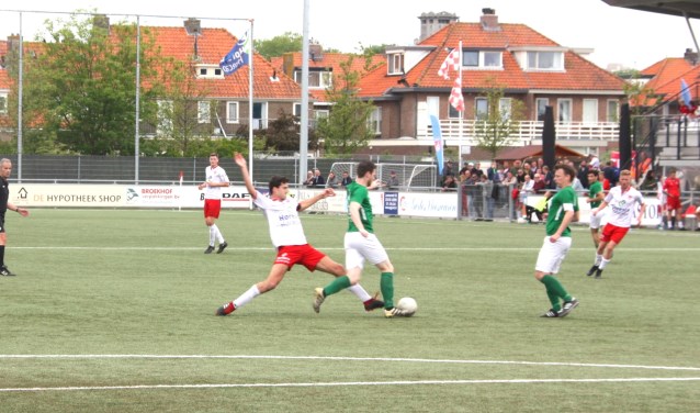 Aanvoerder Emiel Wendt ging ook in de slotwedstrijd voorop in de strijd. | Foto: WS