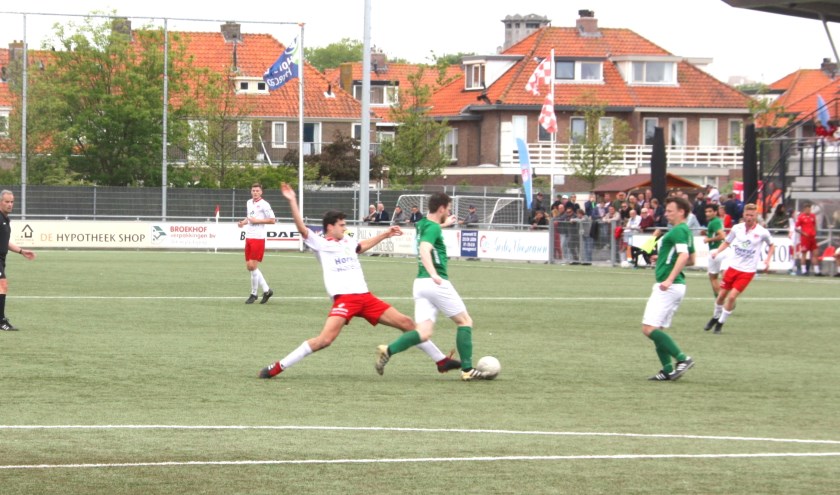 Aanvoerder Emiel Wendt ging ook in de slotwedstrijd voorop in de strijd. | Foto: WS