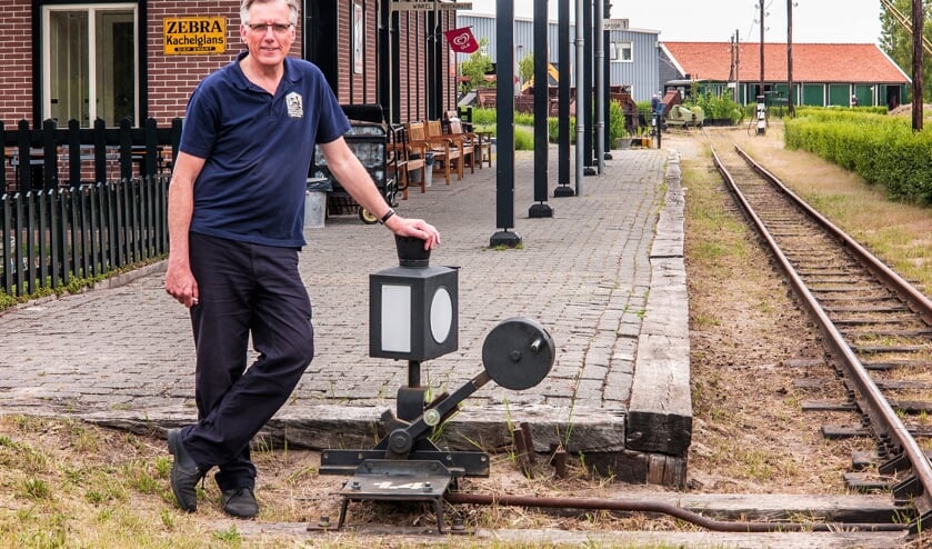 Voorzitter Pieter van der Ham van het Smalspoormuseum in Valkenburg.