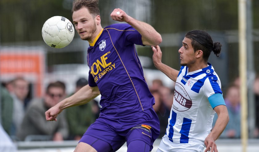 25-05-2019: Voetbal: VVSB v FC Lienden: Noordwijkerhout2e Divisie seizoen 2018-2019L-R Frank Tervoert van VVSB, Milan Intezar van FC Lienden