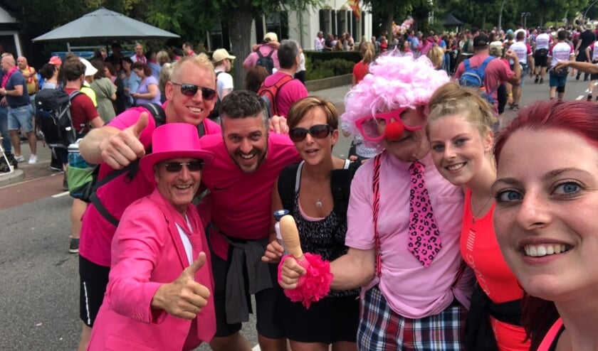 Allemaal weer gefinisht op roze woensdag.