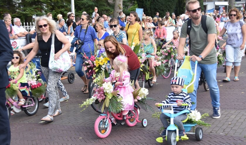 Het Kindercorso in Rijnsburg trok vanmorgen veel bekijks.