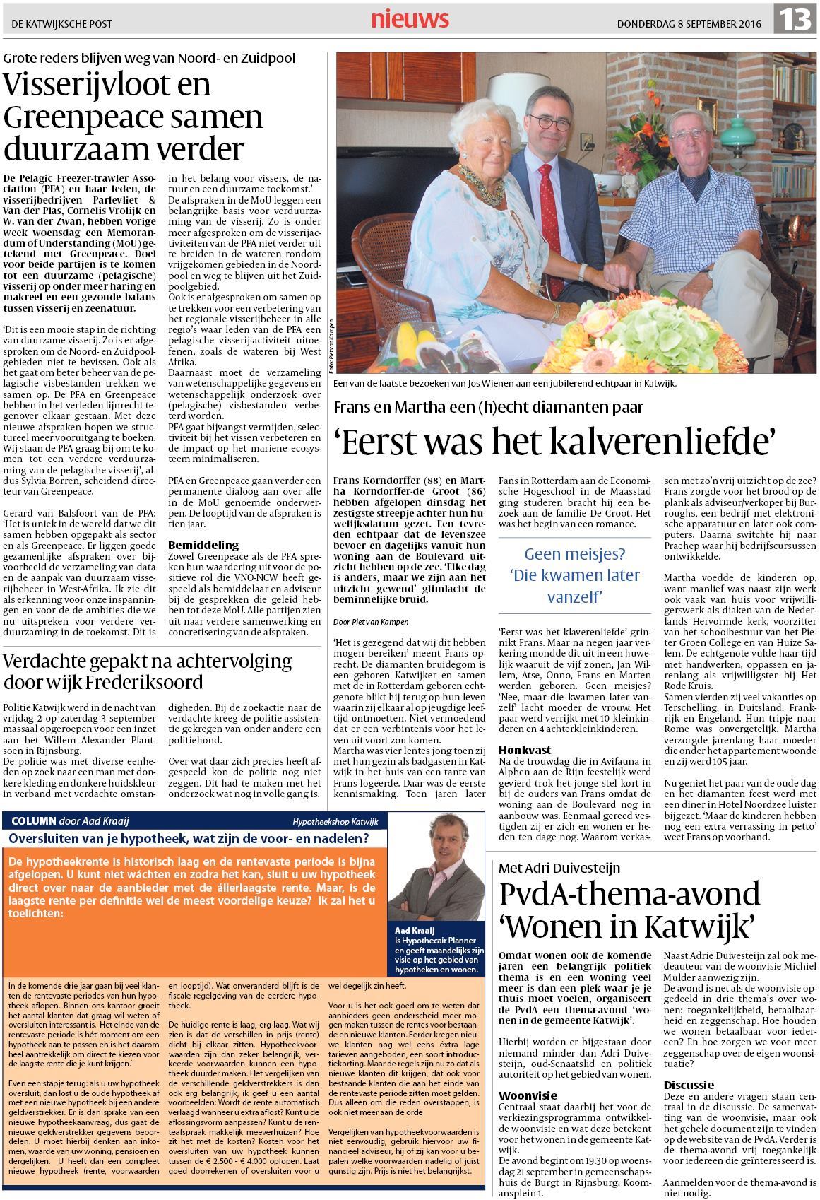 De Katwijksche Post 8 september 2016 Beleef de stille kracht van Bosch Nieuws Wonen.nl