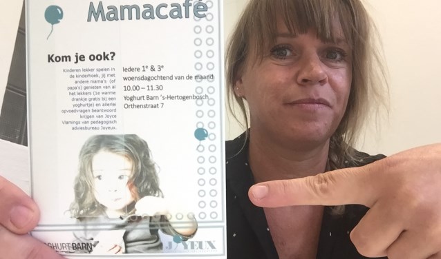 Joyce Vlamings is initiatiefnemer van het Mamacafé in 's-Hertogenbosch