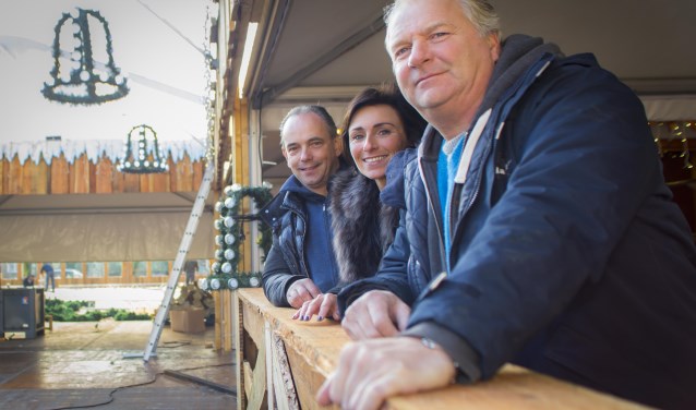 Jos Roels, Nicole Vermolen en Frank Vale, medebestuurders van stichting Winterland 's-Hertogenbosch, maken zich hard voor een sfeervol Bosch winterevenement. Foto: Niek Geneuglijk