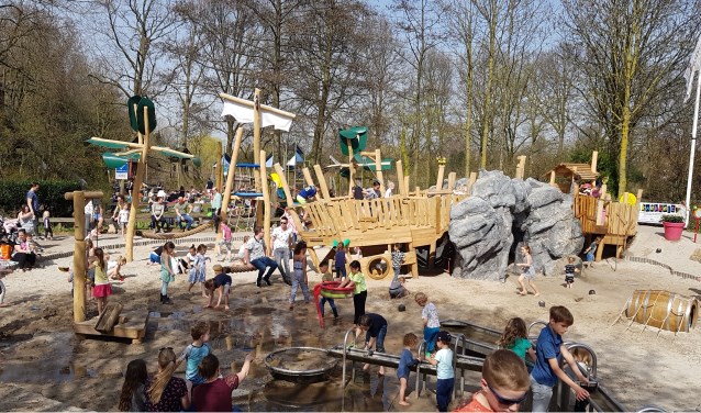Kinderen konden de afgelopen weken al genieten van het splinternieuwe piratenschip