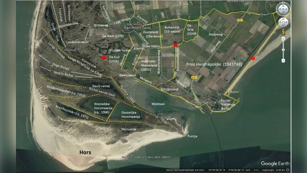 Foto zuidpunt Texel