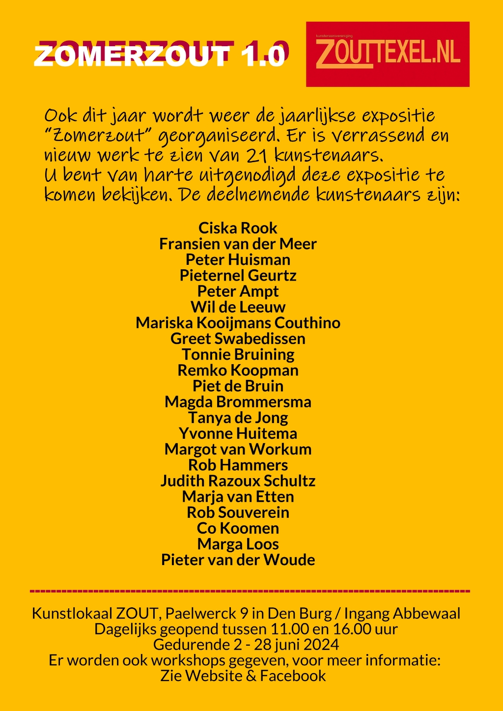 achterzijde poster Zomerzout